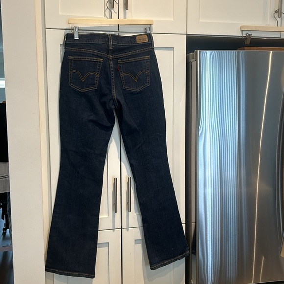 Levi’s 515 Bootcut Midrise Jeans Women’s Dark Wash Denim - Picture 3 of 15